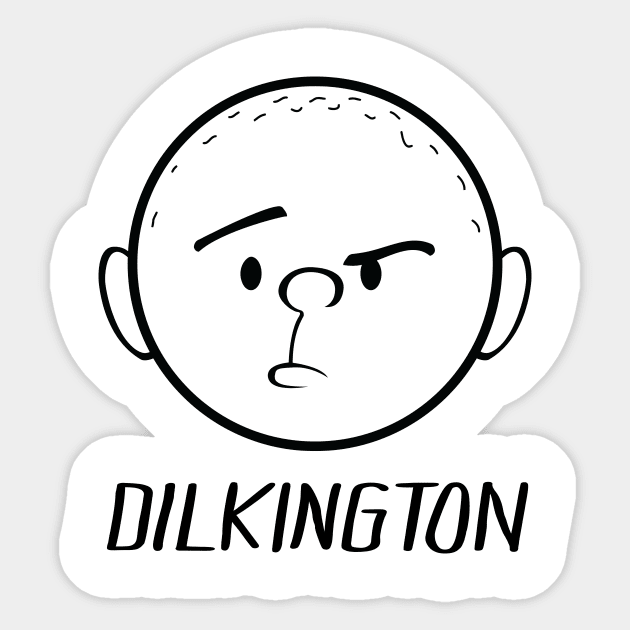 Karl Pilkington - Dilkington Sticker by DesignbyDarryl